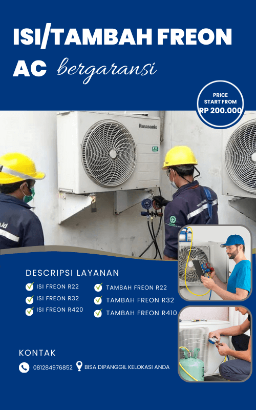 jasa isi freon ac