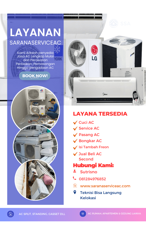 Layanan Jasa AC Saranaserviceac.com