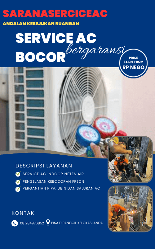 Jasa Service AC Bocor